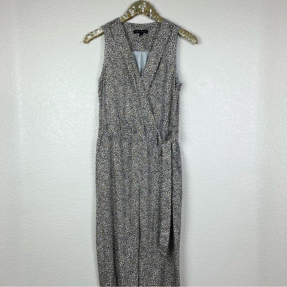Banana Republic • Leopard Print Wrap Jumpsuit